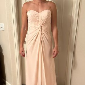 New with Tags Bill Levkoff dress. Size 4 extra long. Pedal Pink color.